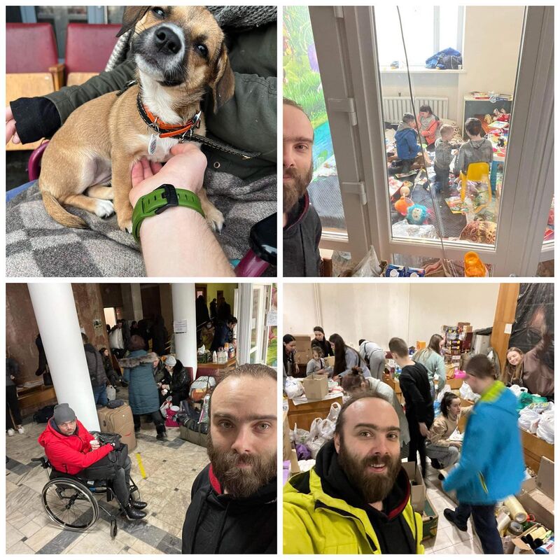 Portrait of colleague Mike Grankin, supporting others during the war in Ukraine